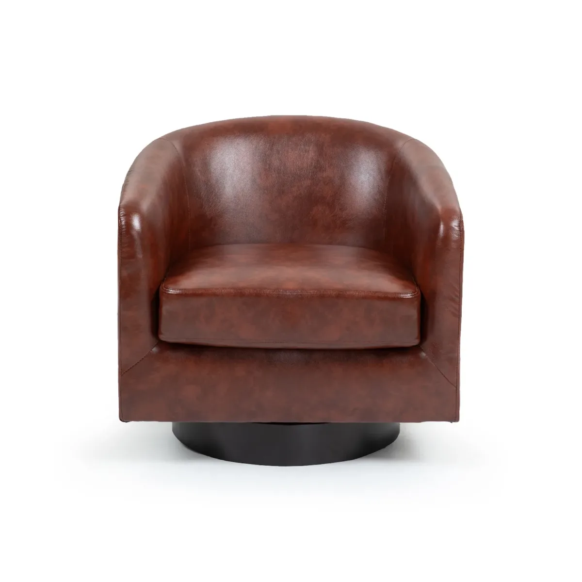 Cavian Mid-Century Modern Swivel Barrel Chair - Image 1