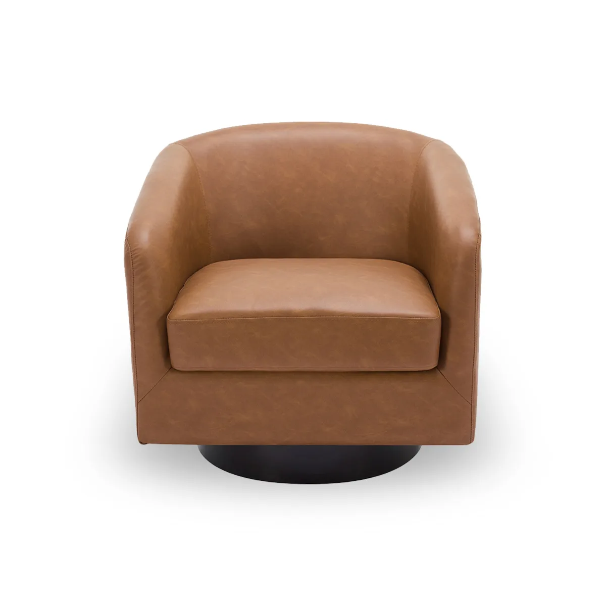 Cavian Mid-Century Modern Swivel Barrel Chair - Image 1