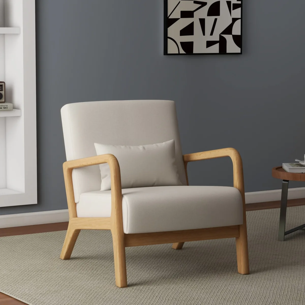 Freyda Scandi Upholstered Lounge Chair - Image 2