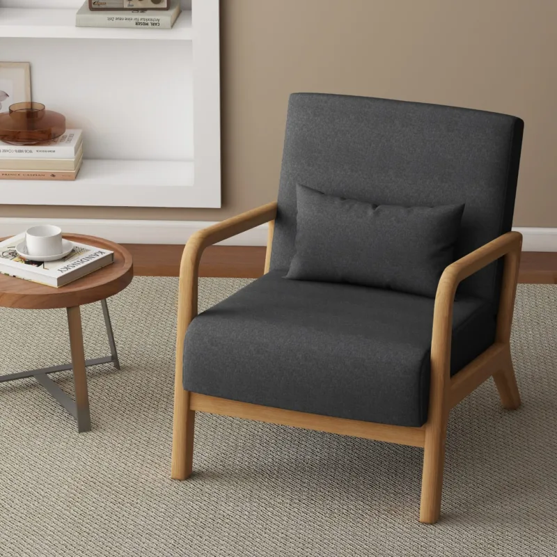 Freyda Scandi Upholstered Lounge Chair - Image 4