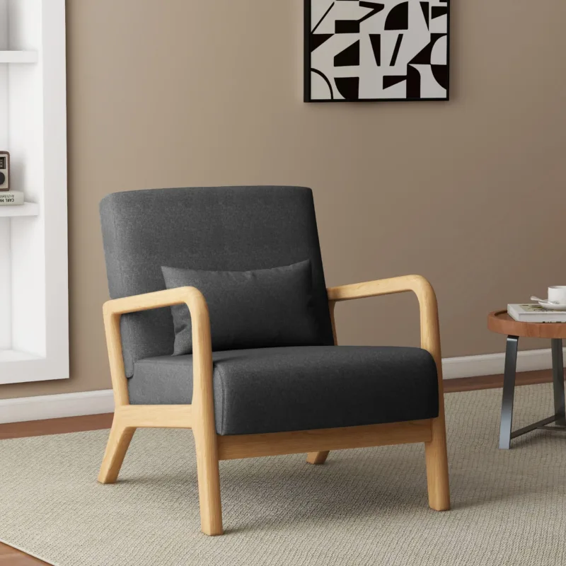 Freyda Scandi Upholstered Lounge Chair - Image 5