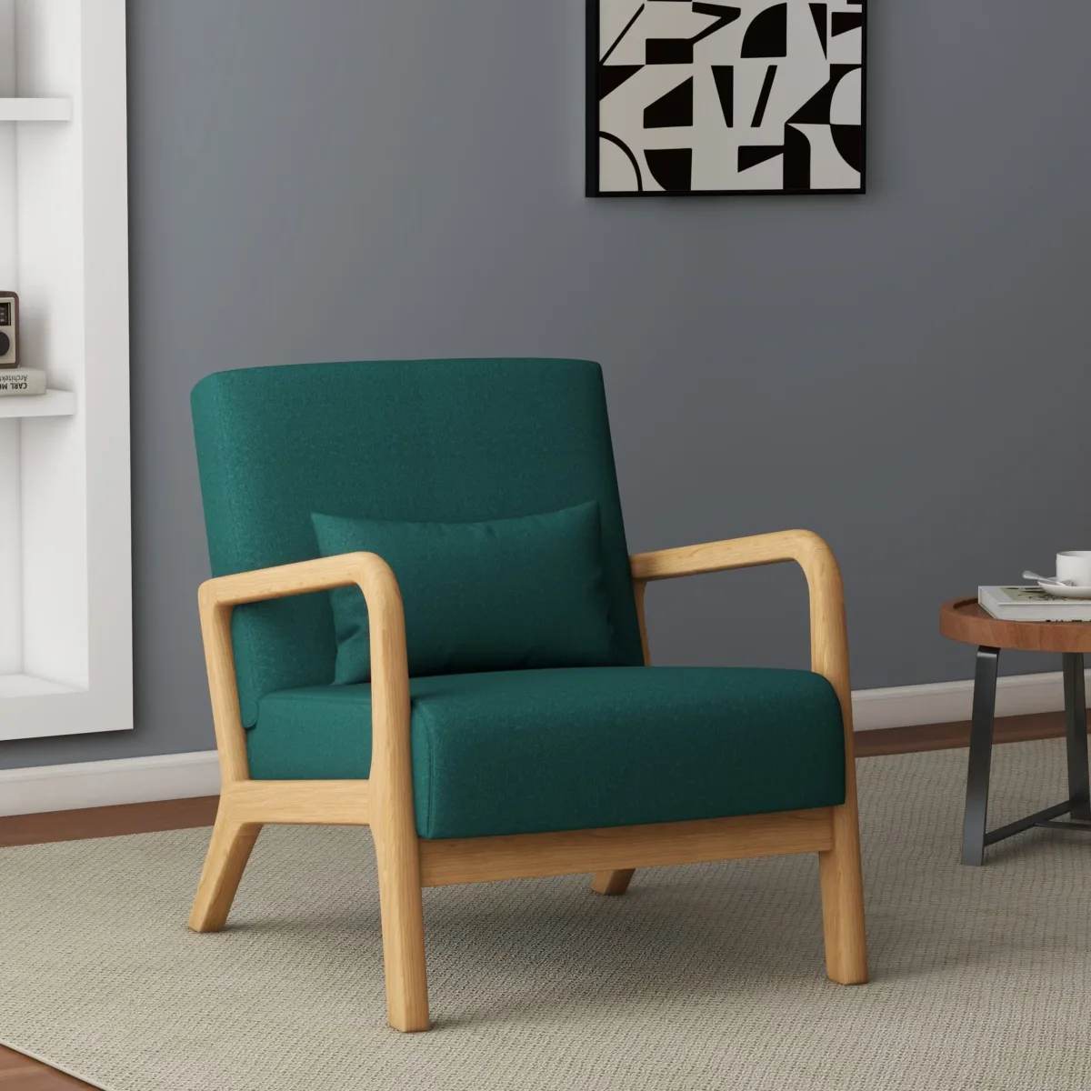 Freyda Scandi Upholstered Lounge Chair - Image 6
