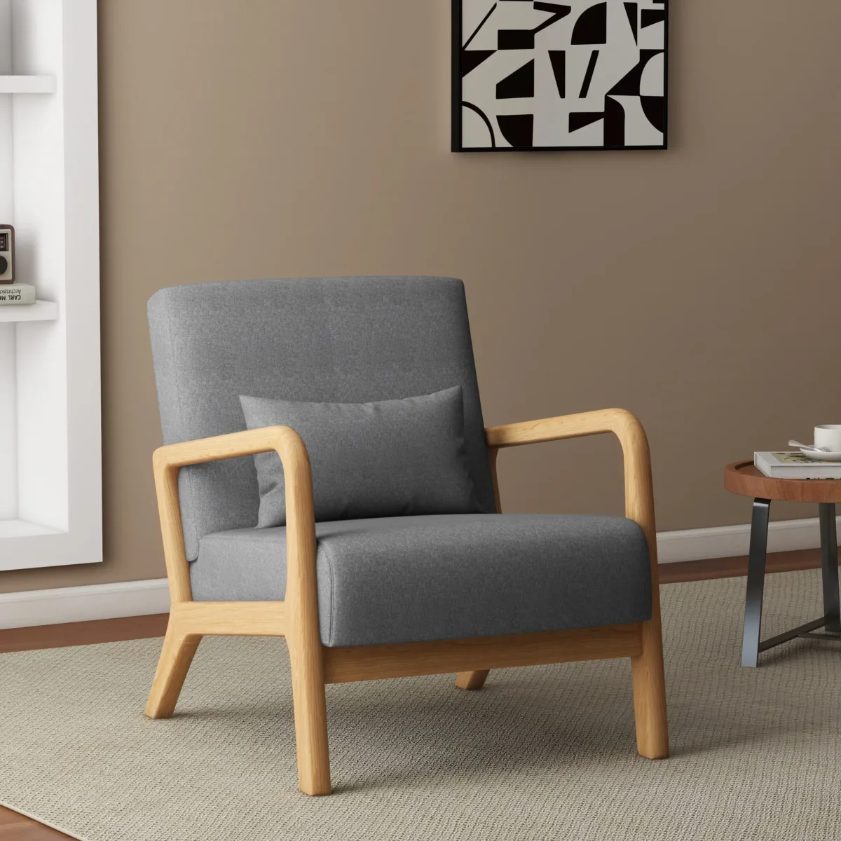 Freyda Scandi Upholstered Lounge Chair - Image 7