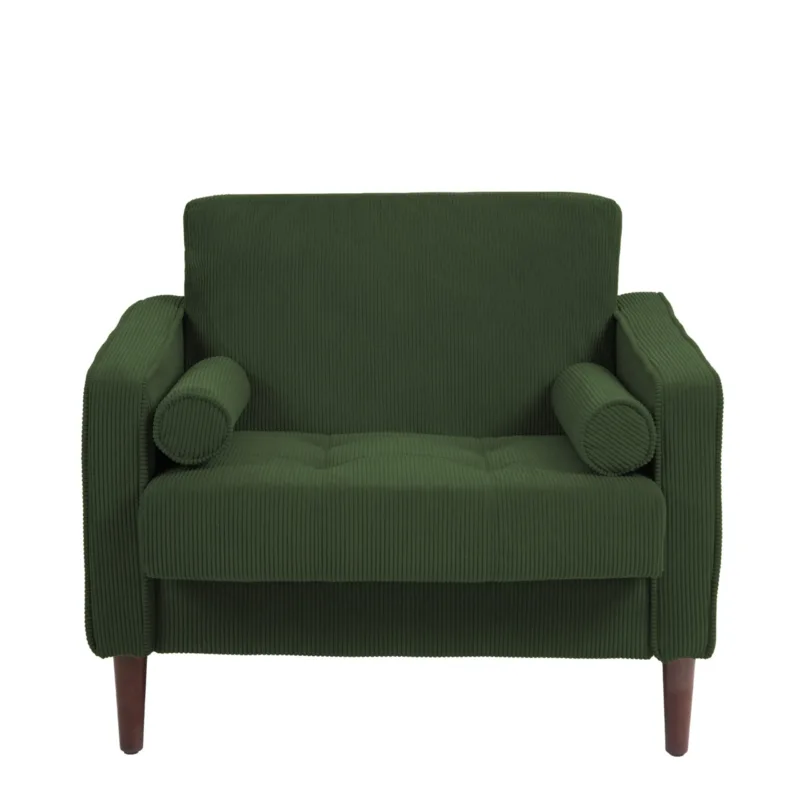 Jovix Track Arm Corduroy Upholstered Accent Chair - Image 6