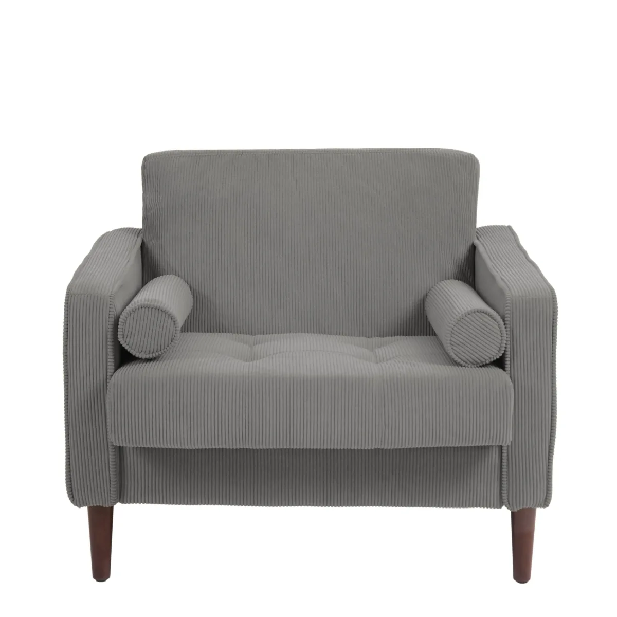 Jovix Track Arm Corduroy Upholstered Accent Chair - Image 4