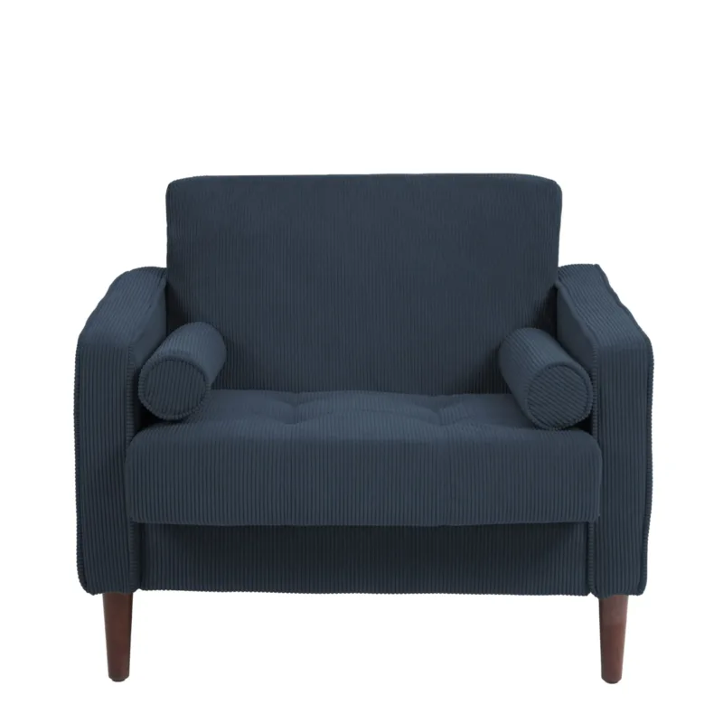 Jovix Track Arm Corduroy Upholstered Accent Chair - Image 3