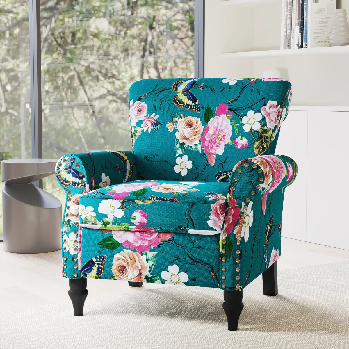 Aveloy French Country Rolled Arms Accent Chair - Image 3