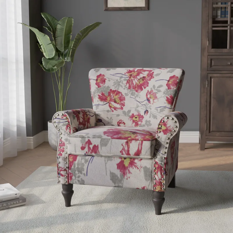 Aveloy French Country Rolled Arms Accent Chair - Image 2