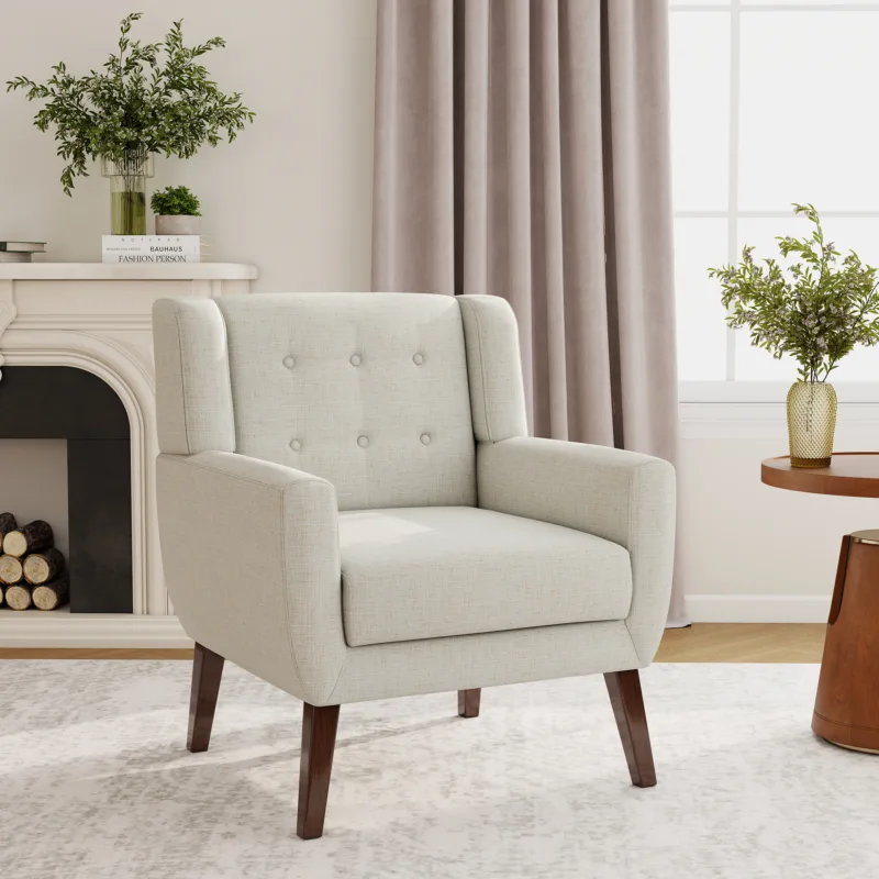 Orsona Button Tufted Fabric Accent Chair - Image 5