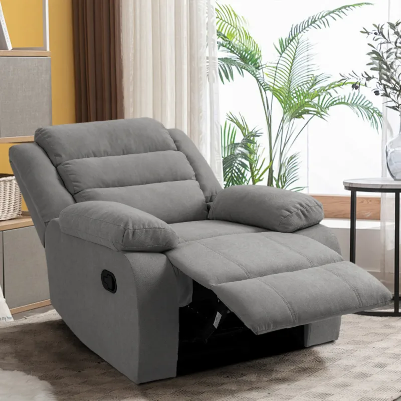 Faelor Modern Overstuffed Fabric Recliner - Image 5