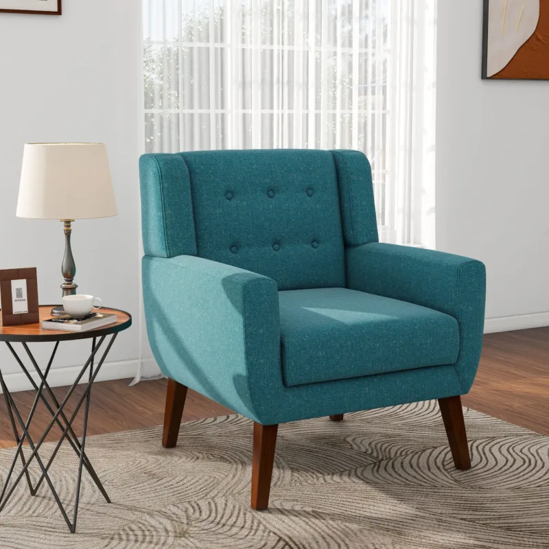 Orsona Button Tufted Fabric Accent Chair - Image 5