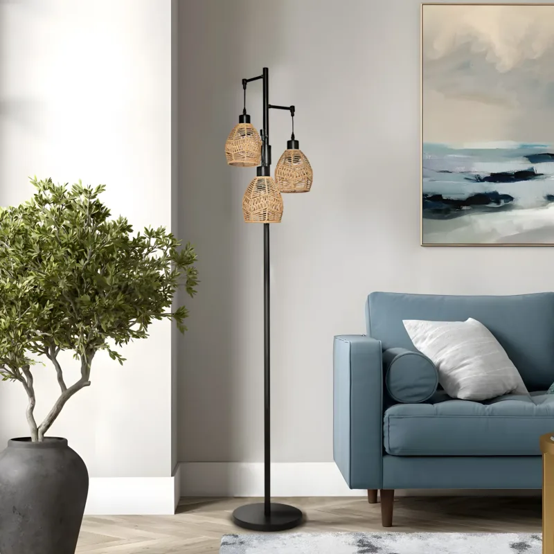 Asiel 65'' Black Tree Floor Lamp - Image 3