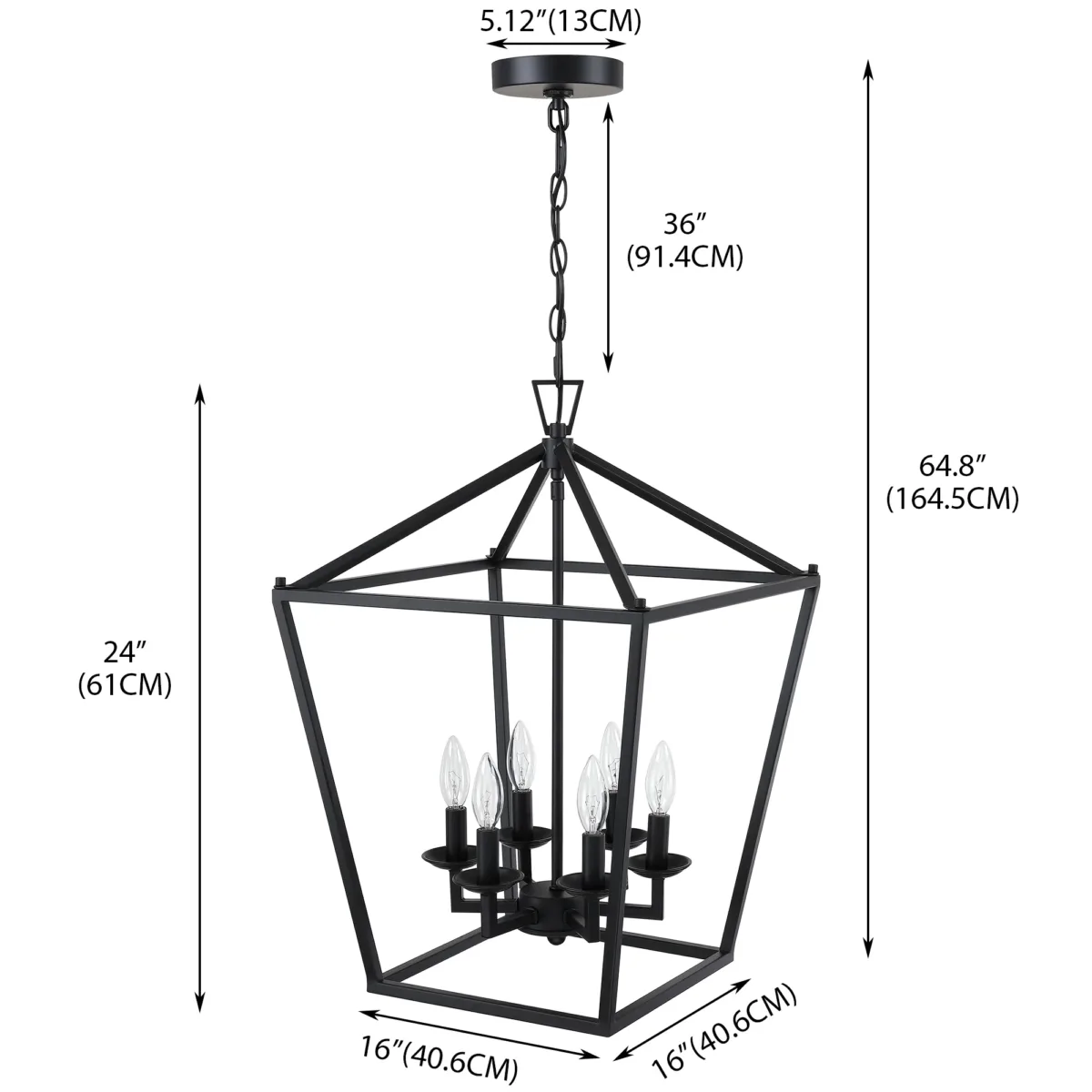 Dobson 6 - Light Lantern Pendant - Image 2