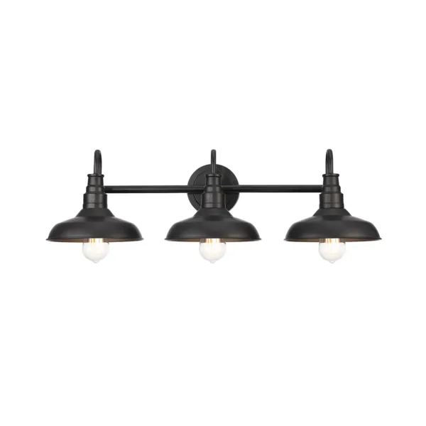Jami 31.12 in. 3-Light Bronze Vanity Light Fixture, All-In-1 Bathroom Set