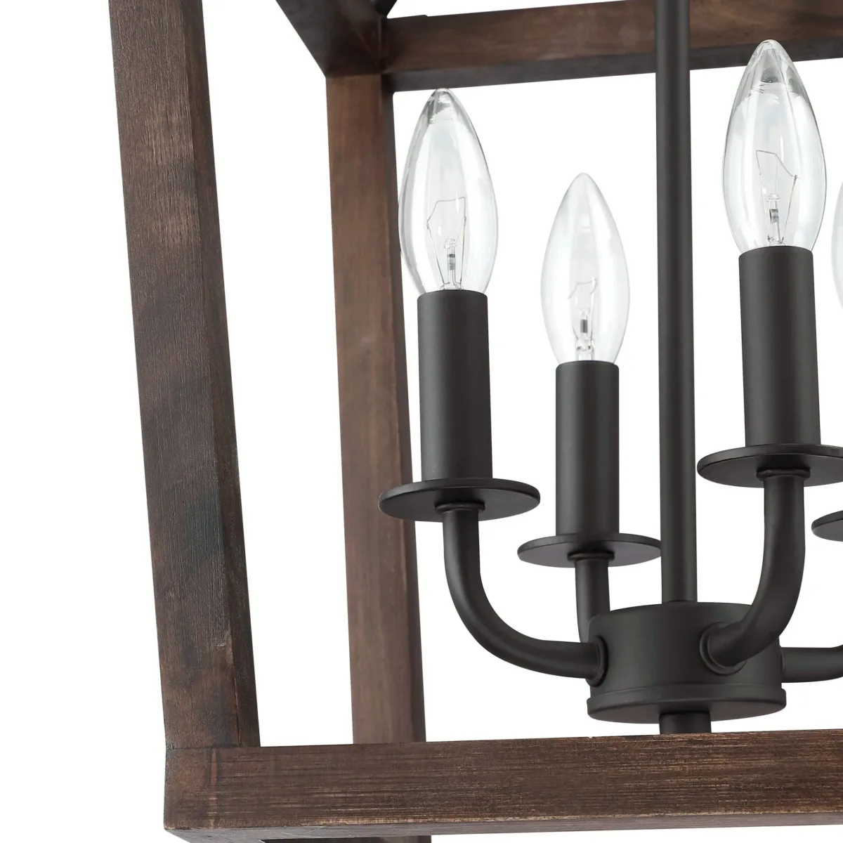 Dobson 4 - Steel Dimmable Lantern Geometric Chandelier - Image 3