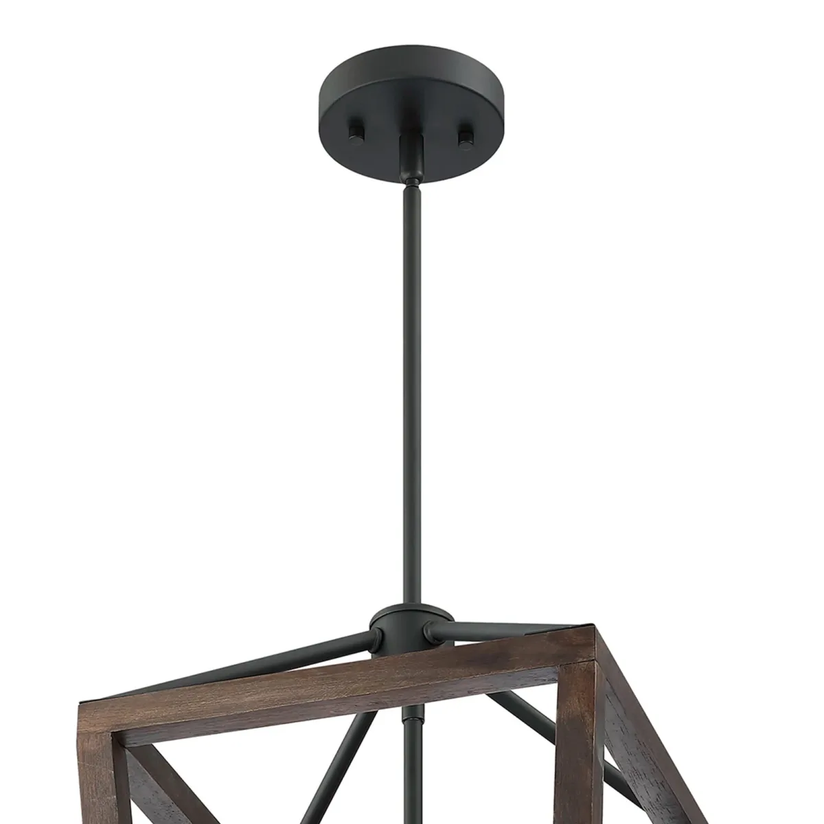 Dobson 4 - Steel Dimmable Lantern Geometric Chandelier - Image 4