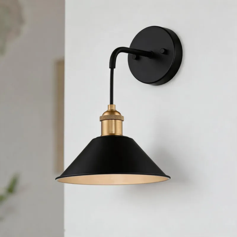 Gretta Mid-Century Modern Cone Wall Sconces Set of 2 - Image 2