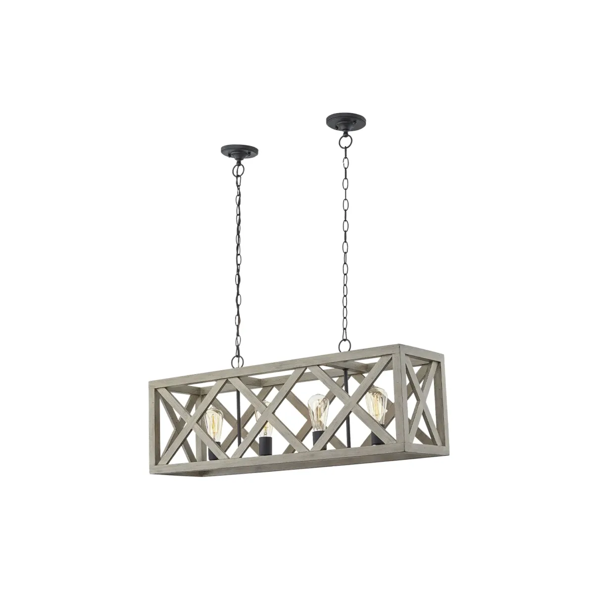 Anova 4 - Light Dimmable Lantern Square / Rectangle Chandelier - Image 1