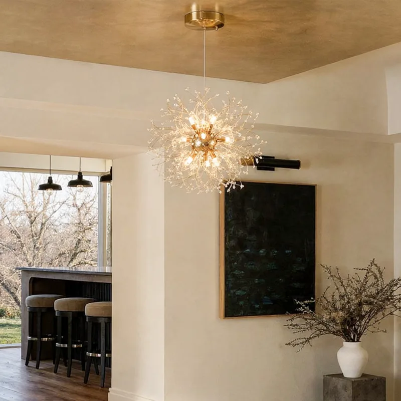 Apoline 9-Light Modern Glam Sputnik Starburst Chandelier - Image 2
