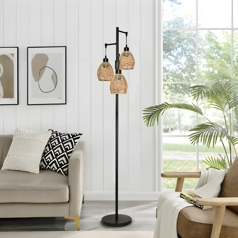 Asiel 65'' Black Tree Floor Lamp - Image 4