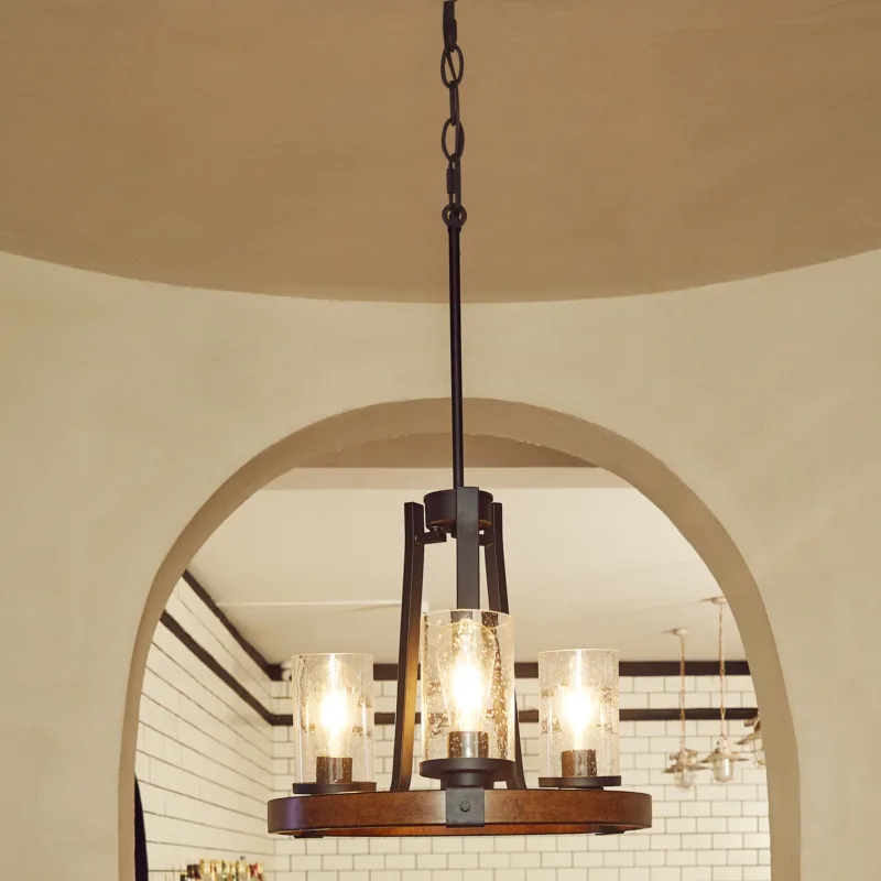Royst 6 - Light Unique Wagon Wheel Chandelier - Image 4