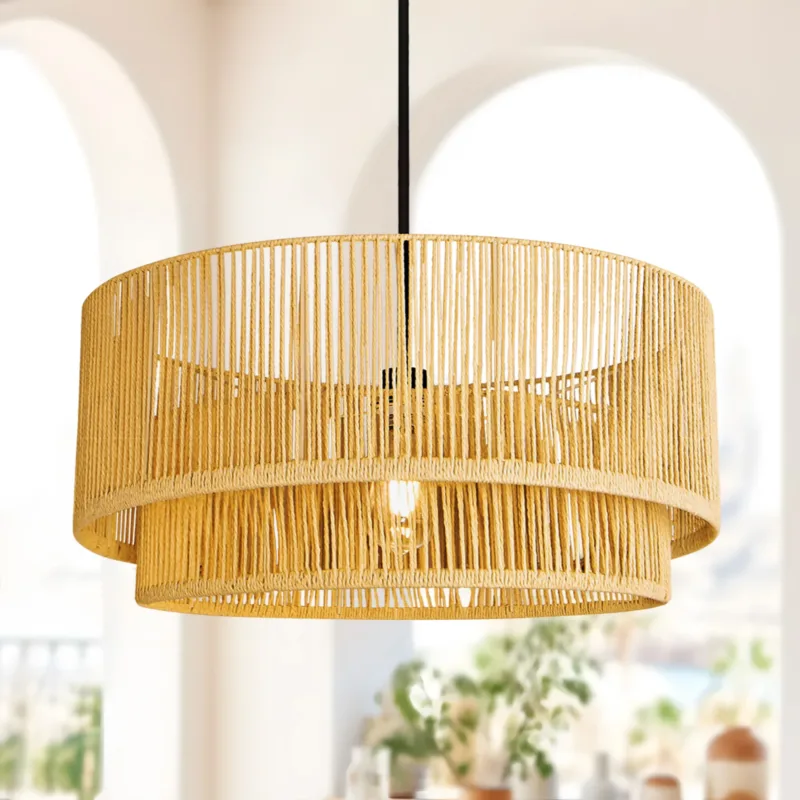 Armelia 1 - Light Rattan Pendant Light - Image 4