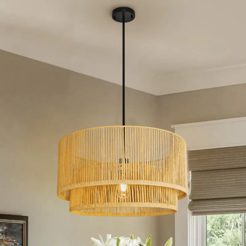 Armelia 1 - Light Rattan Pendant Light - Image 3