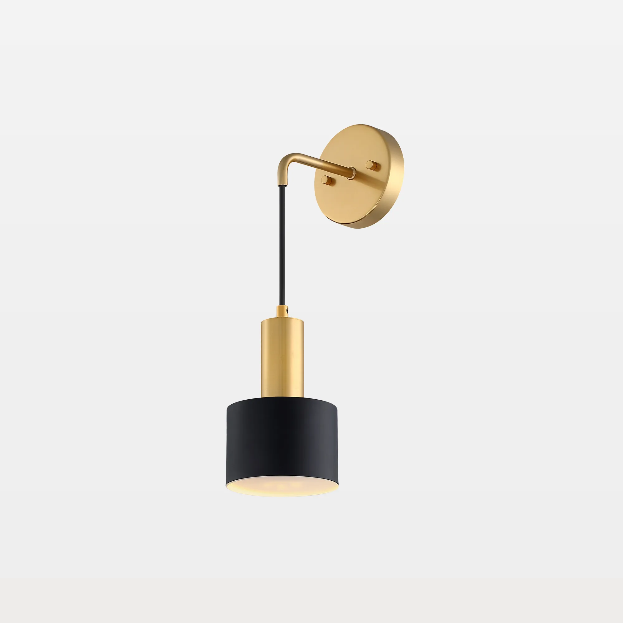 A-41968 Hollen Mid-Century Modern Cylinder Wall Sconces Set of 2 - Image 1
