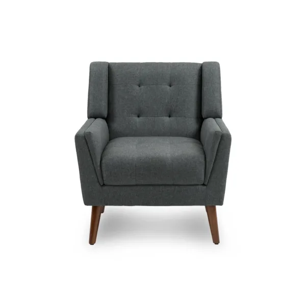 Kelsie Upholstered Tufted Waffle Stitch Armchair Comfortable and Stylish