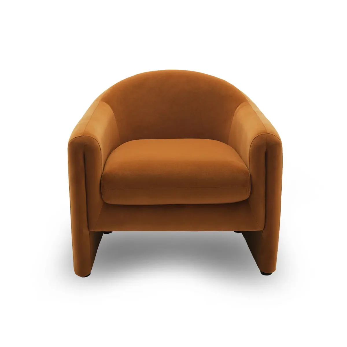 Nolva Scandi Upholstered Barrel Accent Chair - Image 1