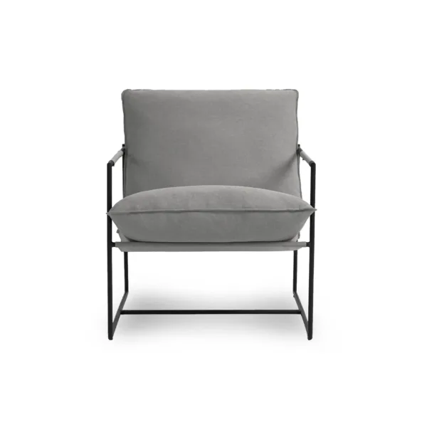 Kalysta 30.6'' W Minimalism Metal Framed Sling Upholstered Accent Chair