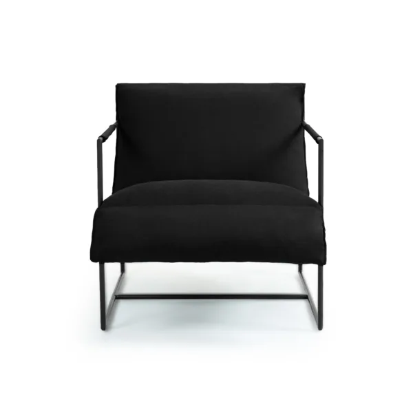 Janella 30.8'' W Minimalism Metal Framed Sling Upholstered Accent Chair