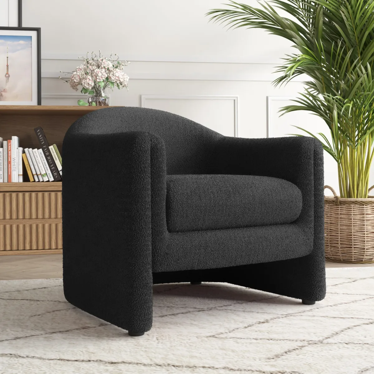 Nolva Scandi Upholstered Barrel Accent Chair - Image 12