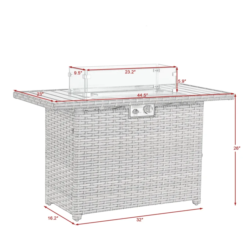 Seleny 26 H Outdoor Fire Pit Table - Image 3