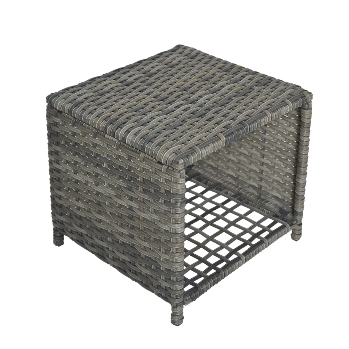 Lazric 5-Piece Wicker Patio Chair Set with Ottomans & Table - Image 9