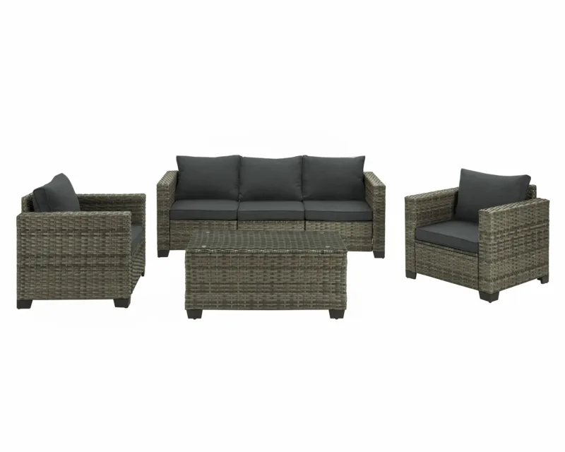 Kedric 6-Piece Wicker Outdoor Patio Conversation Set - Image 7