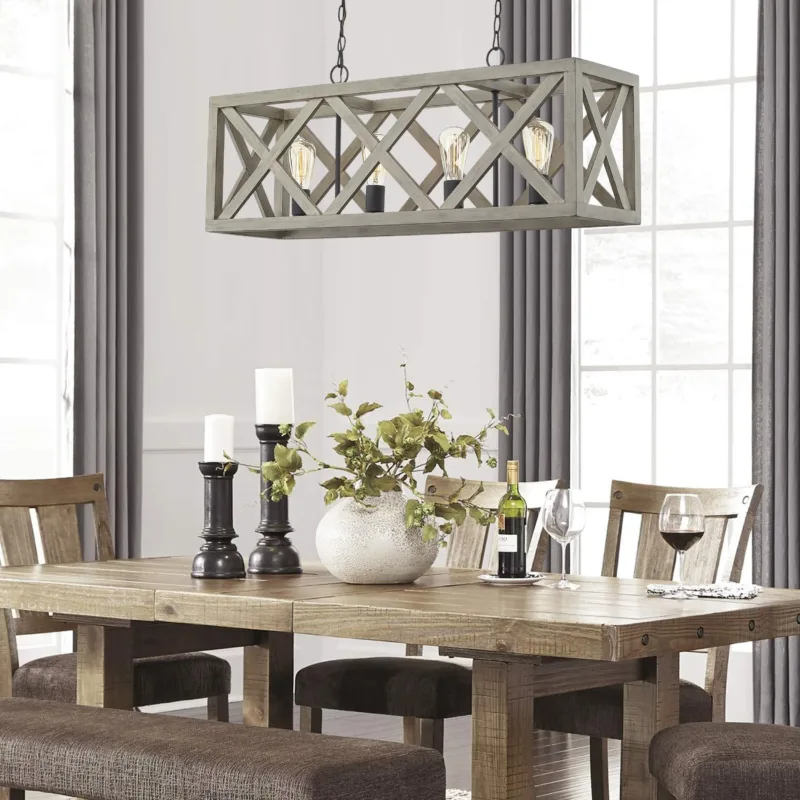 Anova 4 - Light Dimmable Lantern Square / Rectangle Chandelier - Image 4