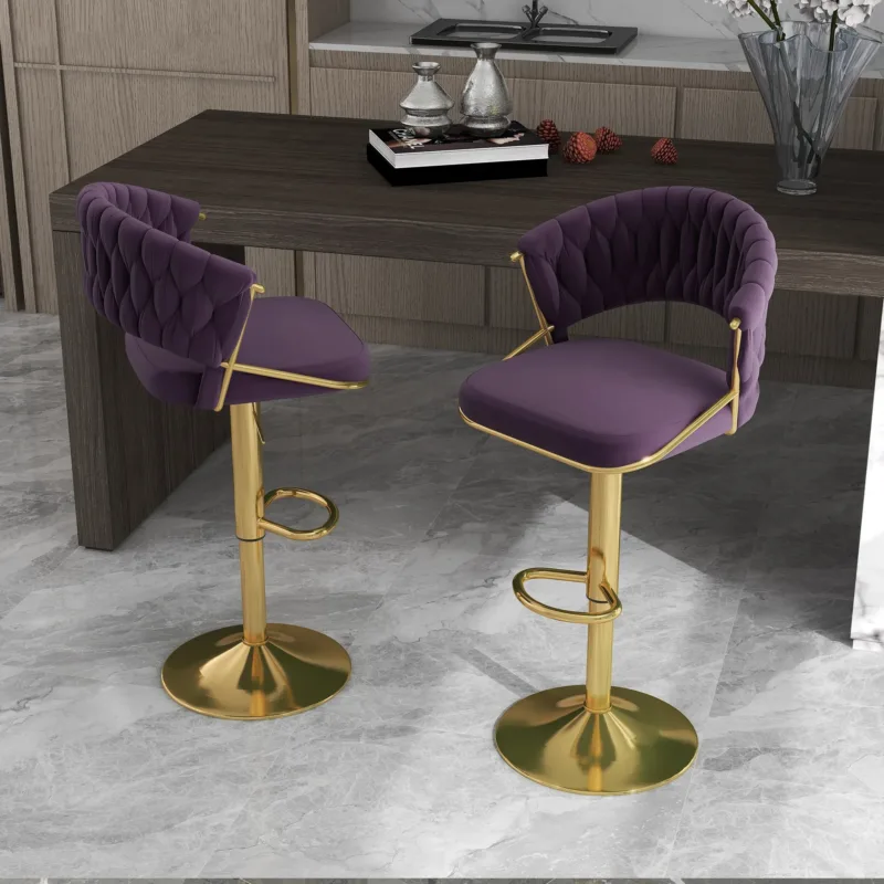 Donte Swivel Upholstered Adjustable Height Counter Stool - Image 7