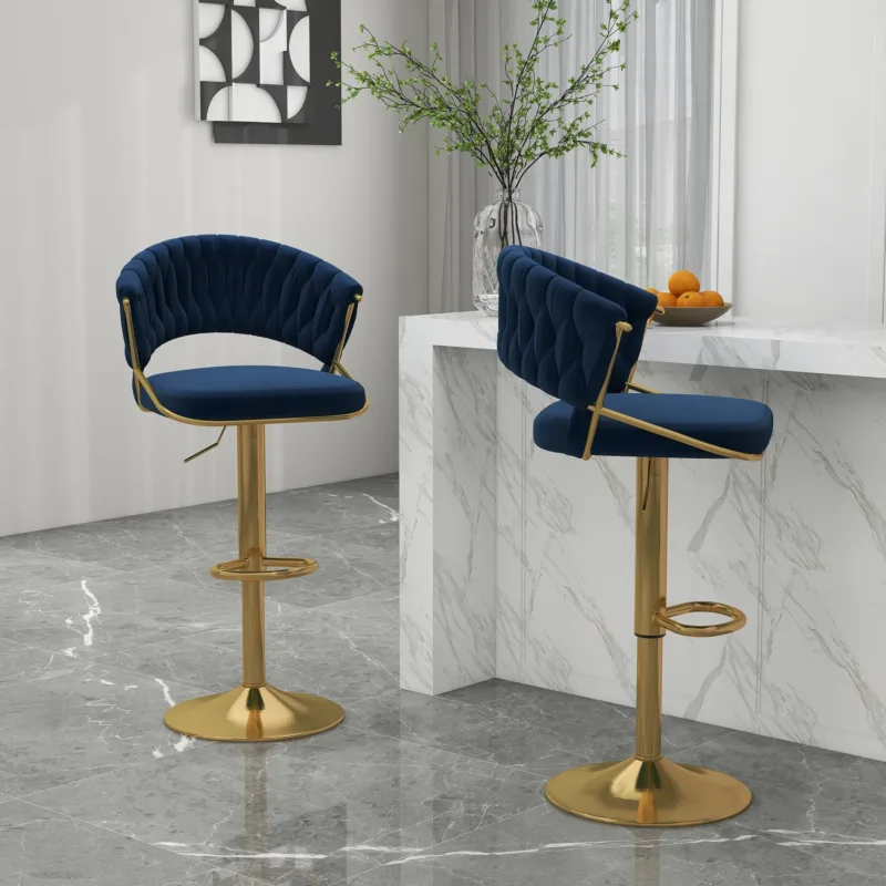 Donte Swivel Upholstered Adjustable Height Counter Stool - Image 6