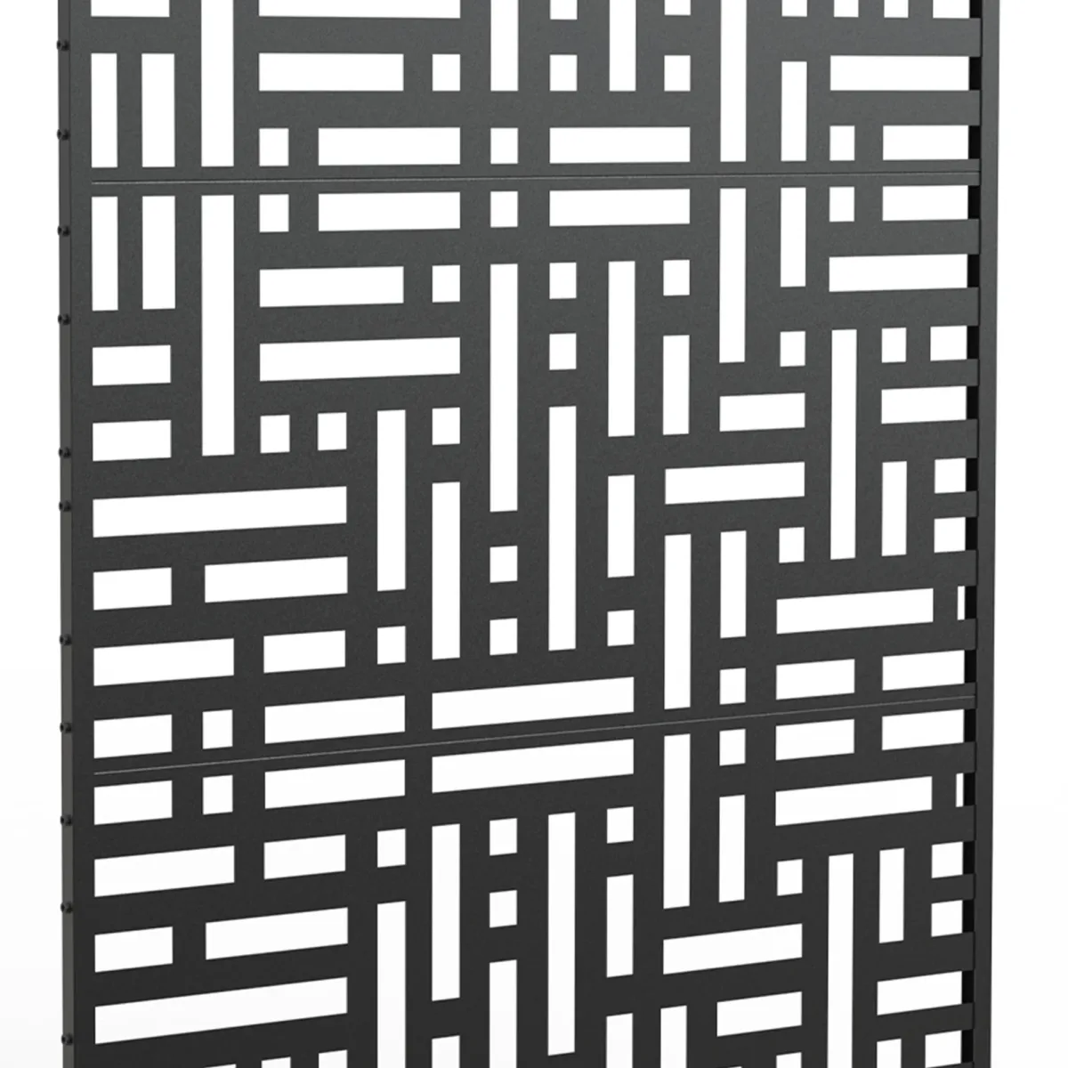 4 ft. W Stanaford Metal Privacy Screen Privacy Panel with Pattern - Image 5