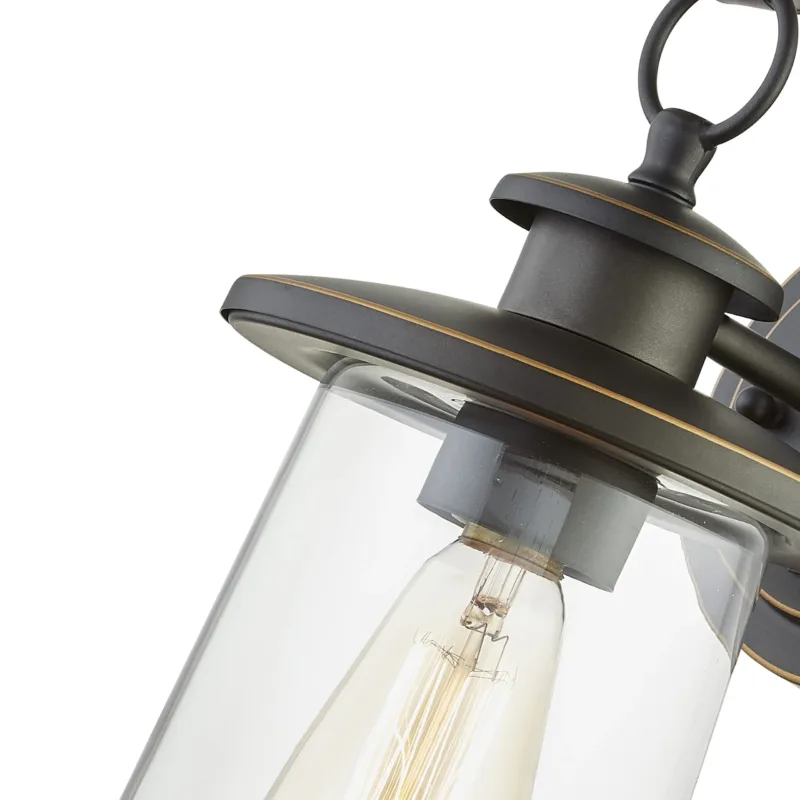 Oil Rubbed Bronze 12" H Outdoor Wall Lantern - Image 6