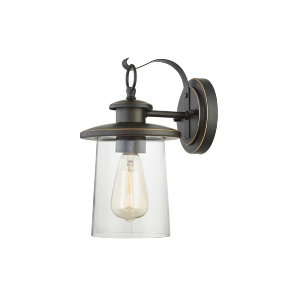 Oil Rubbed Bronze 12" H Outdoor Wall Lantern