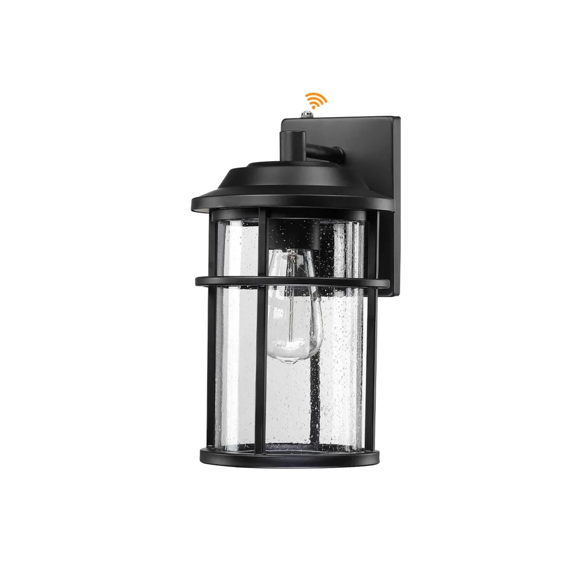 Schlesinger 1-Light Metal Wall Light With Dusk to Dawn - Image 1