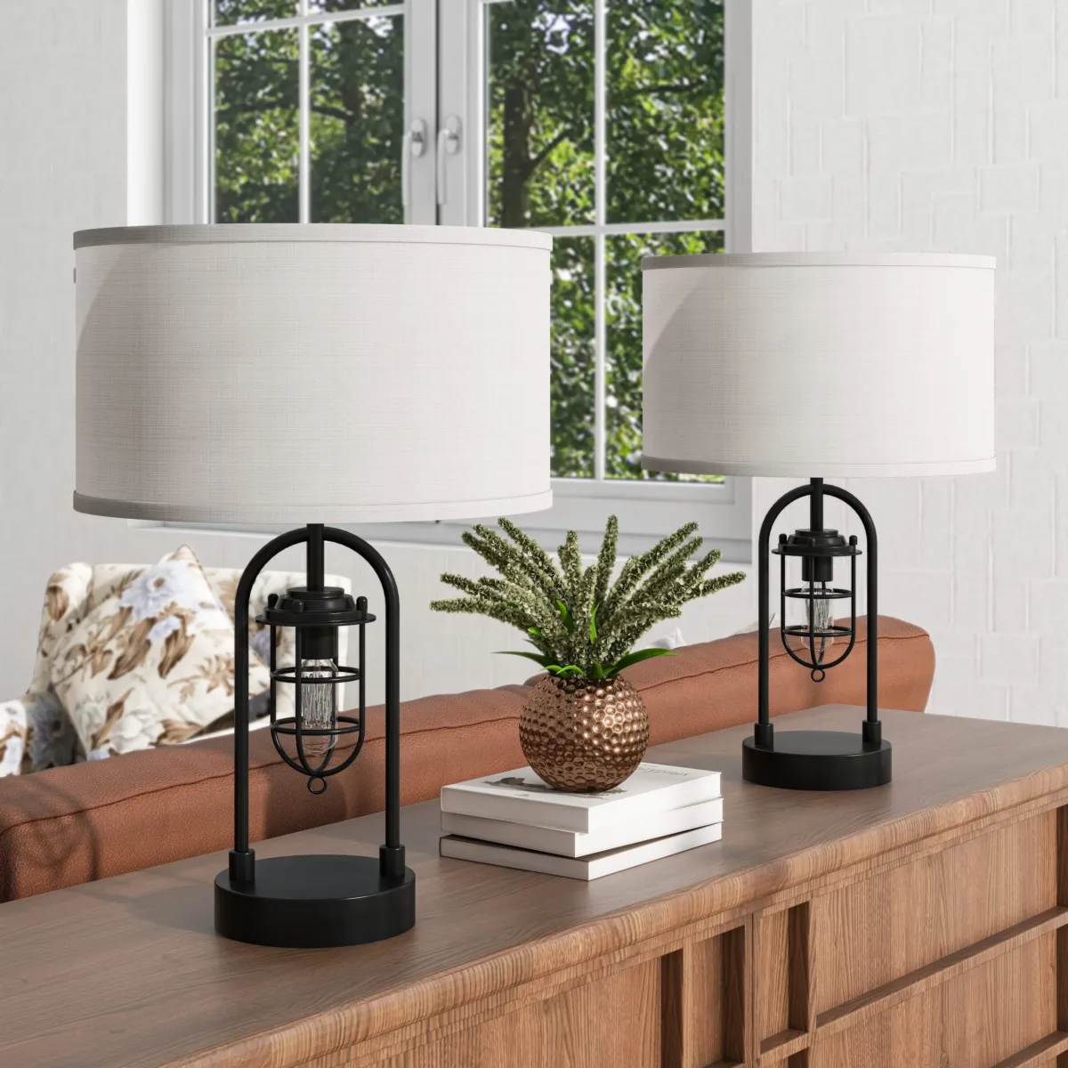 Tomisin Table Lamp Set With Night Light - Image 4