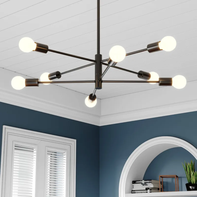 Glenarm 8- Light Dimmable Sputnik Sphere Chandelier - Image 4