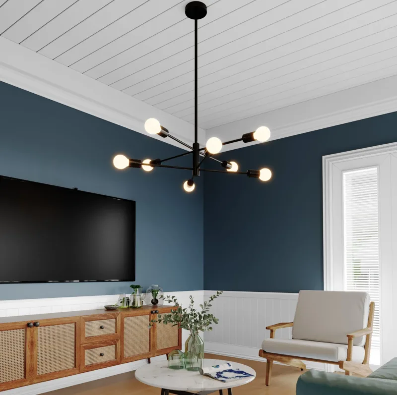 Glenarm 8- Light Dimmable Sputnik Sphere Chandelier - Image 3