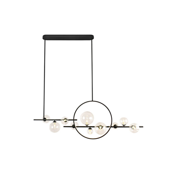 11 - Light Matte Black LED Kitchen Island Pendant