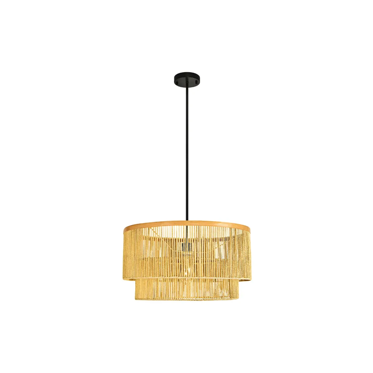 Armelia 1 - Light Rattan Pendant Light - Image 1
