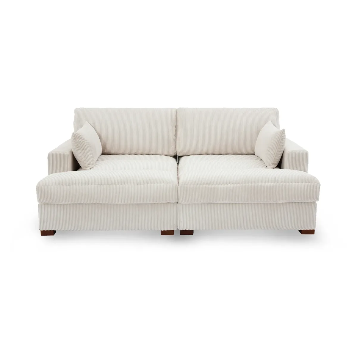 Sondera 82.6" Modular Corduroy Chaise Lounge Sofa - Image 1