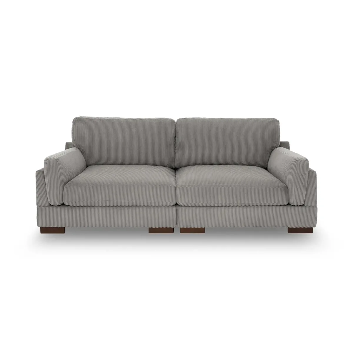 Vorley 90.3" Modular Low Profile Corduroy Sofa - Image 1